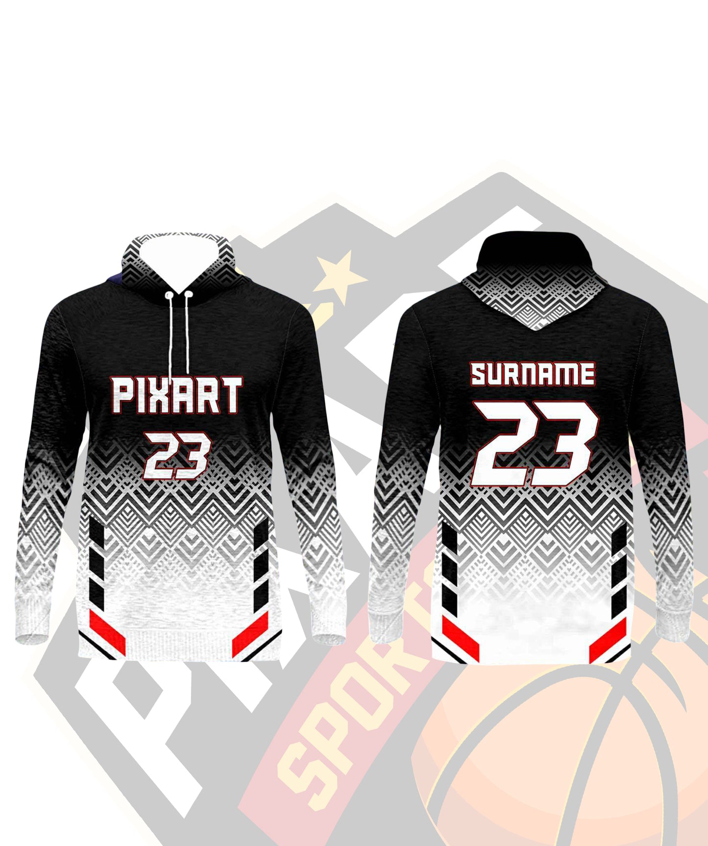 PA1HW Full Sublimation Customized Hoodie Warmer